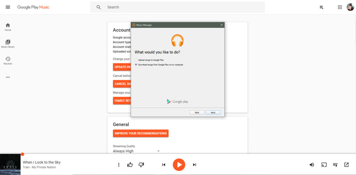 How to download google play music to mac